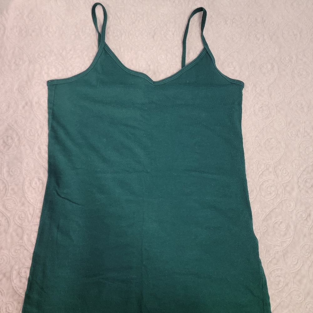 Forever 21 dark green tank top size small